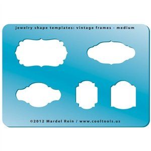Cool Tools - Jewelry Shape Template - Vintage Frames Medium