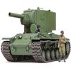 TAMIYA 35375 1:35 Rus. Sw. Pz. KV-2 Giant 152 mm Faithful Replica, Model Building, Plastic Kit, Crafts, Hobby, Gluing, Model Kit, Assembly, Unpainted, Multi-Coloured view 1