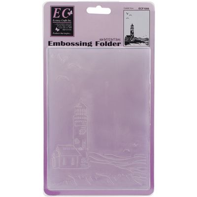 Logeso(TM) Ecstasy Crafts Embossing Folder 5"X7" Costal View ECF1006