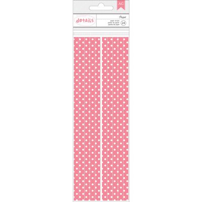 American Crafts Paper 24 Piece Straws Everyday Parfait Dot