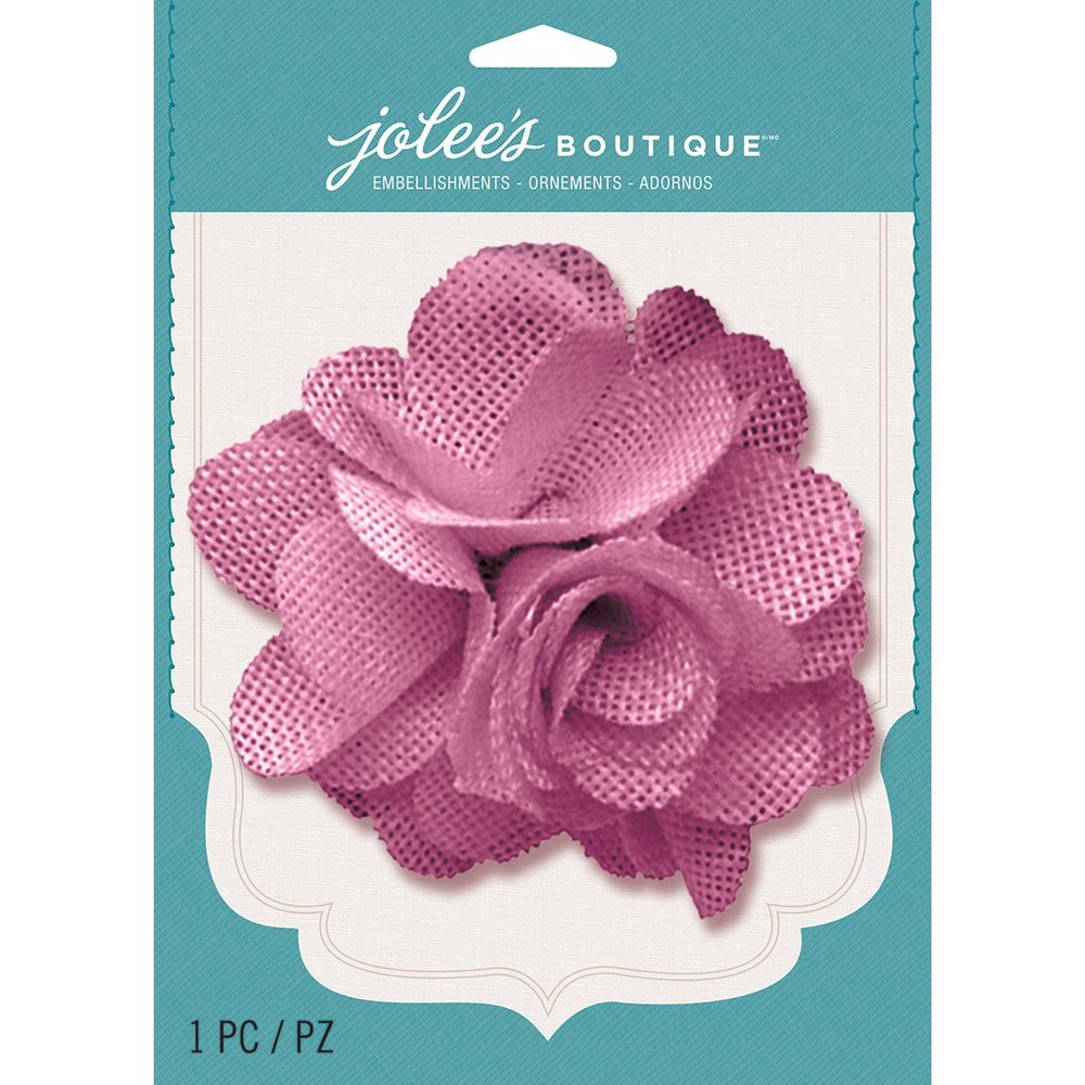 Jolee's Boutique (Jolly Boutique Rose Burlap Large Flower LF15 50-60505