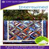 Pattern Intertwined Using 2 and one Half inch Strips Cozy Quilt Design,Multi Color view 1