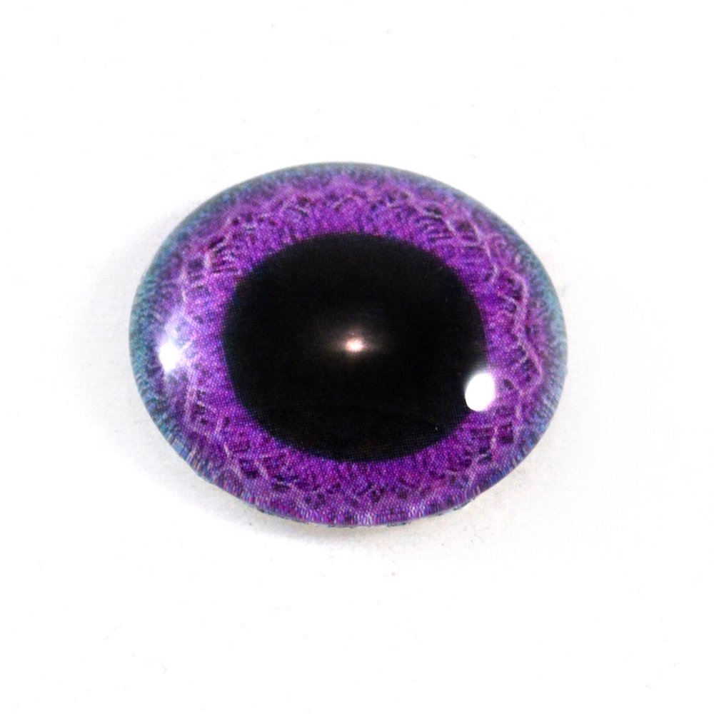 25mm 1 Inch Glass Eye in Purple and Blue Fantasy Cabochon for Taxidermy Sculptures or Jewelry Making Pendant Crafts
