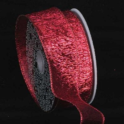 Shimmering Red Wired Craft Ribbon 2" x 40 Yards