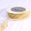 Shimmering Metallic Gold Mesh Wired Craft Ribbon 1.5" x 54 Yards view 2