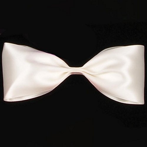 Ivory Contemporary Double Face Craft Ribbons 0.25" x 330 Yards