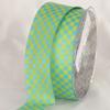 Blue and Green Checkered Wired Craft Ribbon 1.5" x 54 Yards view 1