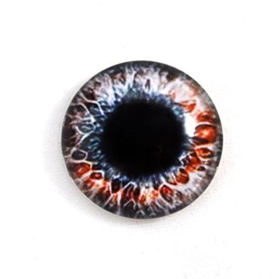 25mm Red and Black Glass Eye 1 Inch Intense Fantasy Cabochon for Taxidermy Sculptures or Jewelry Making Pendant Crafts