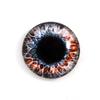 25mm Red and Black Glass Eye 1 Inch Intense Fantasy Cabochon for Taxidermy Sculptures or Jewelry Making Pendant Crafts view 1
