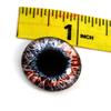 25mm Red and Black Glass Eye 1 Inch Intense Fantasy Cabochon for Taxidermy Sculptures or Jewelry Making Pendant Crafts view 3