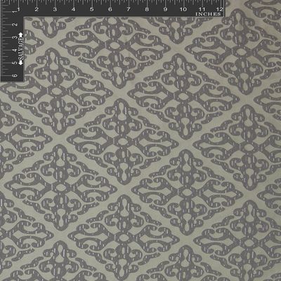 Home Secrets Textile Medallion Polyester Metallic Jacquard Designer Ornate Fabric by The Yard