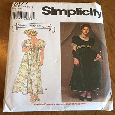 Simplicity 8477 Sewing Pattern, Misses' Dress, Slip and Wrap, Size P (12,14,16), Jane Mohr Designs