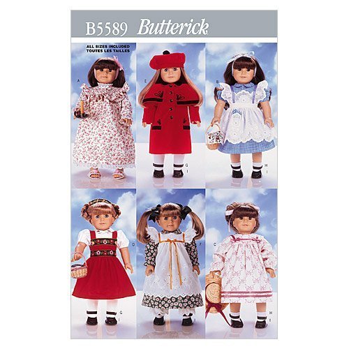 Butterick Patterns B5589 18" (46cm) Doll Clothes, One Size Only by BUTTERICK PATTERNS