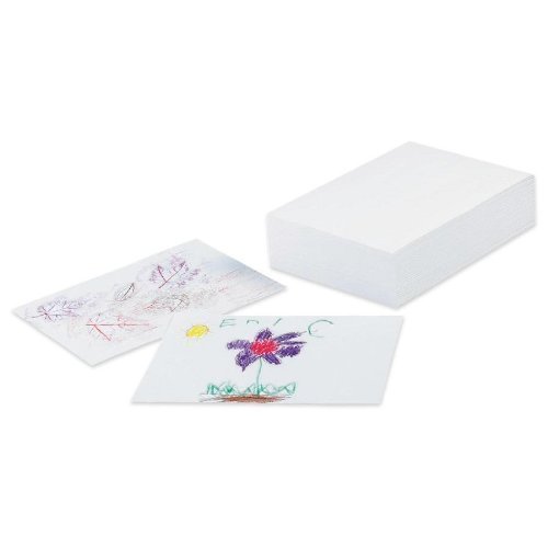 Pacon 4719 Drawing Paper, 60lb, 9 in.x12 in., 500 Sheets, White by Pacon