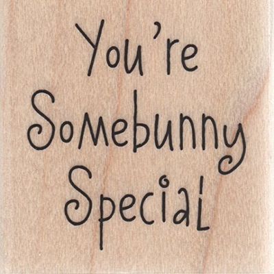Somebunny Special Wood Mounted Rubber Stamp (B5931)