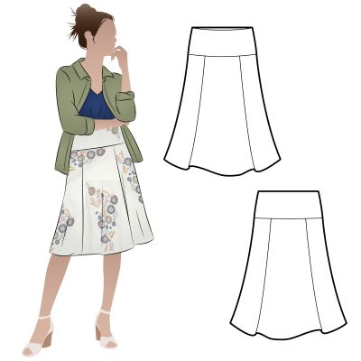 Style Arc Sewing Pattern - Gorgeous Gore Skirt (Sizes 18-30)