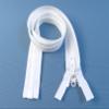 YKK #10 Boat Top Zipper, White 60" Inch, Seperating Double Metal Tab Slider view 4