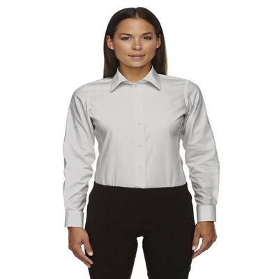 Devon & Jones Ladies Crown Collection Solid Broadcloth, Silver, XXX-Large