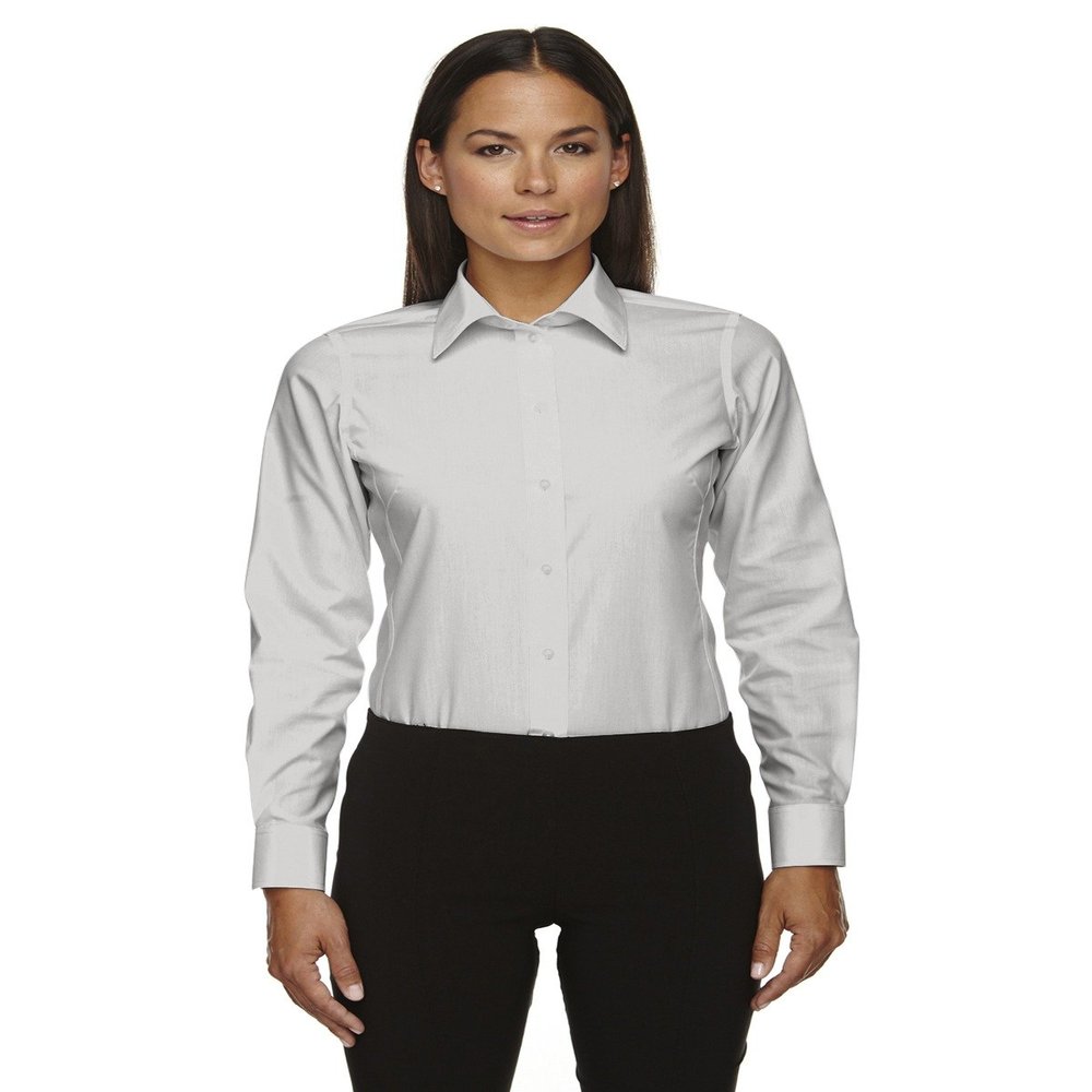Devon & Jones Ladies Crown Collection Solid Broadcloth, Silver, XXX-Large