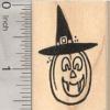 Halloween Vampire Witch Jack O'Lantern Rubber Stamp view 1