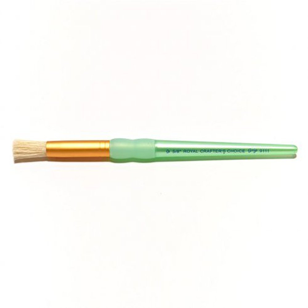 5/8" Stencil Brush - Natural White Bristle