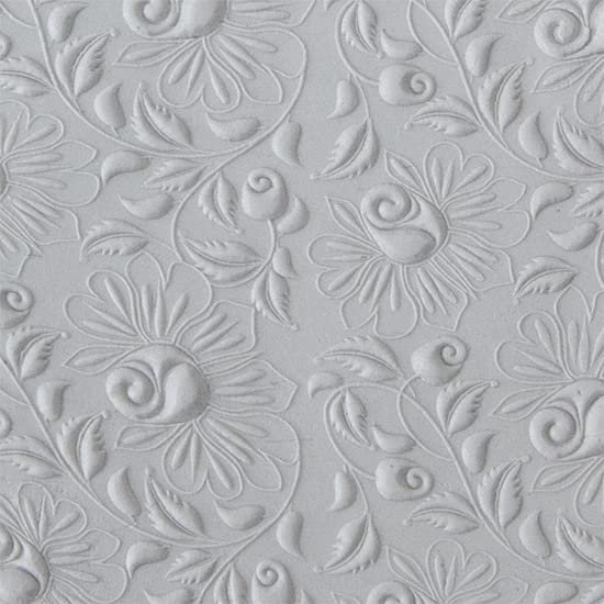 Cool Tools - Flexible Texture Tile - Climbing Roses Embossed - 4" X 2"