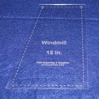 Windmill Template- for 12 Inch Square 1/8 Inch Thick