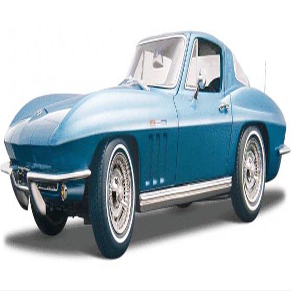 Maisto 1965 Chevy Corvette, Blue 31640BL - 1/18 Scale Diecast Model Toy Car