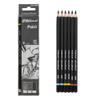 Pacific Arc Premium Charcoal Drawing Pencils for Artists - 6 pieces Soft Medium and Hard - Charcoal Pencils for Drawing, Sketching and Shading - Great Non Toxic Art Supplies Set view 1