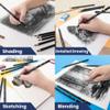 Pacific Arc Premium Charcoal Drawing Pencils for Artists - 6 pieces Soft Medium and Hard - Charcoal Pencils for Drawing, Sketching and Shading - Great Non Toxic Art Supplies Set view 3