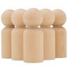 Wood Peg Dolls, 2-3/8 Inch Dad Shape Wooden Peg People, Pack of 25 Wooden Dolls for Play, Strong Birch Wooden People Figures, Peg Dolls Unfinished, Wooden Pegs for Crafts view 1