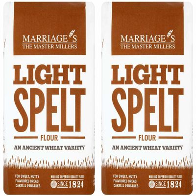 Marriage's Light Spelt flour 1kg - Pack of 2
