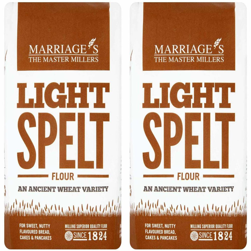 Marriage's Light Spelt flour 1kg - Pack of 2