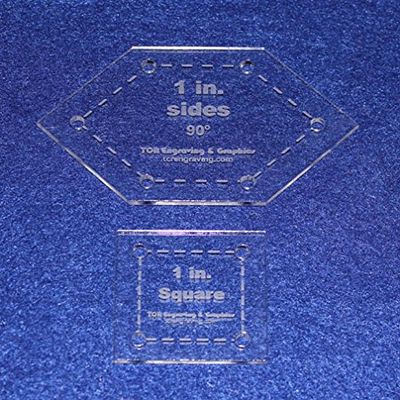 Patchwork of The Crosses 1 Inch -2 pc Set Templates - 1/8 Inch Thick