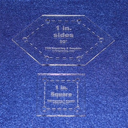 Patchwork of The Crosses 1 Inch -2 pc Set Templates - 1/8 Inch Thick