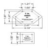 Patchwork of The Crosses 1 Inch -2 pc Set Templates - 1/8 Inch Thick view 3