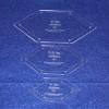 Flattened Hexagon Templates. 1 Inch, 1.5 Inch, 2 Inch Sides - 1/8 Inch Thick view 1