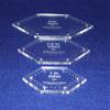 Flattened Hexagon Templates. 1 Inch, 1.5 Inch, 2 Inch Sides - 1/8 Inch Thick view 2