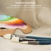 Creative Mark Imperial Professional Chungking Hog Bristle Brush - Flat # 4, Handmade Long Handle Oil Paint Brushes for Artists, Nickel-Plated Brass Ferrules, Stiff Yet Soft Natural Bristles view 4