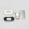 8 Sets 20mm x 35mm Turn Button Latch Closure oval for Catch Tuck Leather Purse Bag hangbag Nickle Bronze view 2