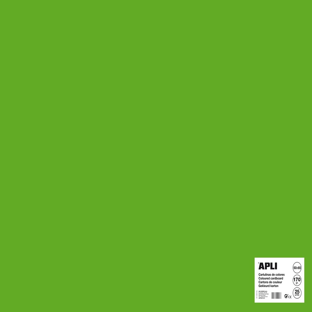 APLI 014266 Meadow Green 500 x 650 mm Cardboard Pack of 25 Sheets