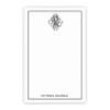 Monogrammed Notepad for Men, Personalized Monogrammed notepads, Monogrammed Notepad for Women, Personalized Notepad Set, Monogrammed Letter Writing Paper, Size 5.5in x 8.5in, 50 Sheets view 1
