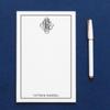 Monogrammed Notepad for Men, Personalized Monogrammed notepads, Monogrammed Notepad for Women, Personalized Notepad Set, Monogrammed Letter Writing Paper, Size 5.5in x 8.5in, 50 Sheets view 2