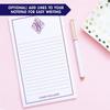 Monogrammed Notepad for Men, Personalized Monogrammed notepads, Monogrammed Notepad for Women, Personalized Notepad Set, Monogrammed Letter Writing Paper, Size 5.5in x 8.5in, 50 Sheets view 3