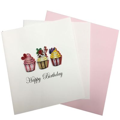 Papel Vietnam Handmade Paper Quilling Set Cupcake
