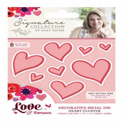 Crafter's Companion Metal Die Cut Template Heart Cluster Valentine