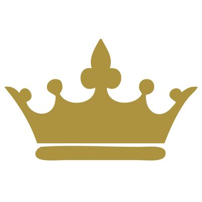 Personalized Princess Wall Art Decals Crown Silhouette | Custom Name and Colors - Pink, Gray, Gold, Silver | Home Decor for Girls Room | Queen Tiara Vinyl Decoration | Small, Large Sizes