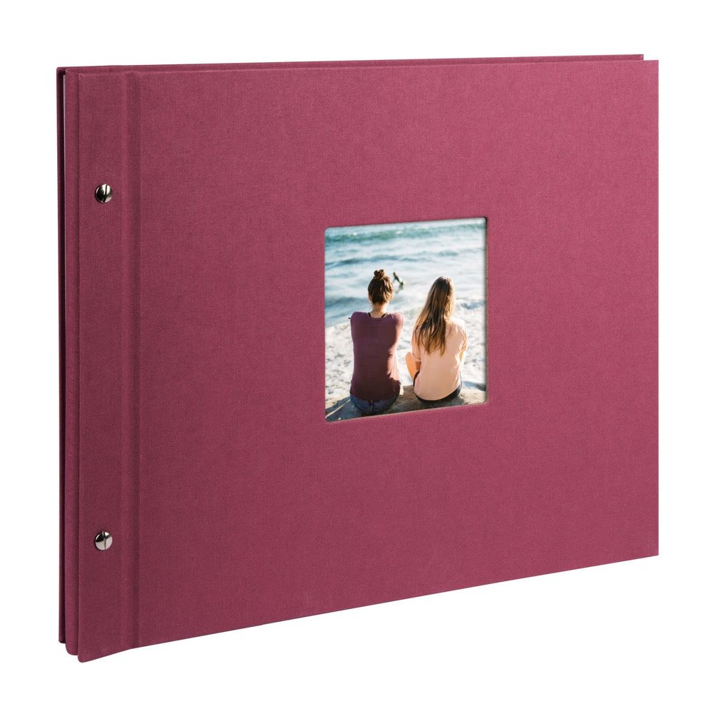 Goldbuch Trend Photo Album 25 x 25 cm, 60 Pages with Pergamine, Fuchsia, 39x31 cm