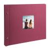 Goldbuch Trend Photo Album 25 x 25 cm, 60 Pages with Pergamine, Fuchsia, 39x31 cm view 1