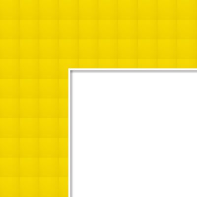 8x28 Buttercup / Canary Custom Mat for Picture Frame with 4x24 opening size (Mat Only, Frame NOT Included)